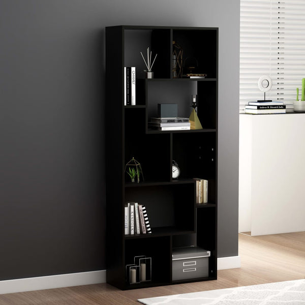 Bookshelves Book Cabinet Black 67X24x161 Cm Engineered Wood