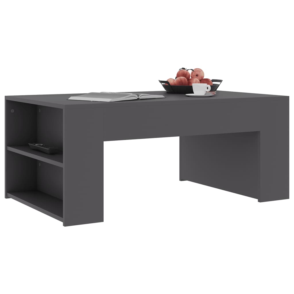 Coffee Table Grey 100X60x42 Cm Engineered Wood Coffee Tables