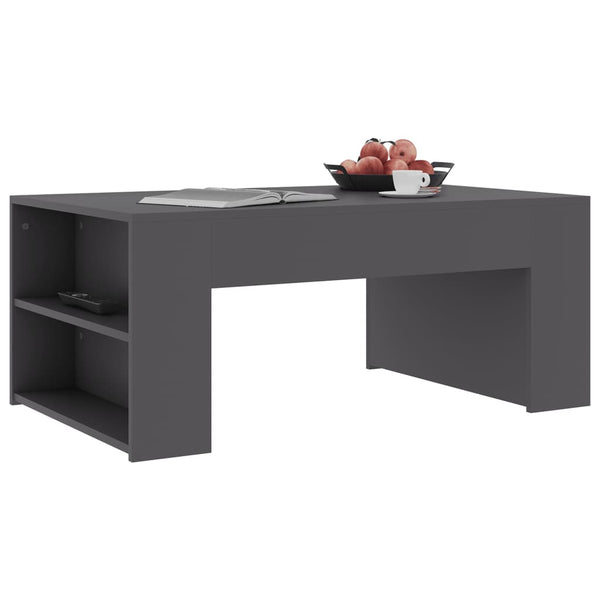 Coffee Table Grey 100X60x42 Cm Engineered Wood Coffee Tables