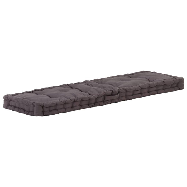 Pallet Floor Cushions 2 Pcs Cotton Anthracite Ottomans Footstools & Poufs