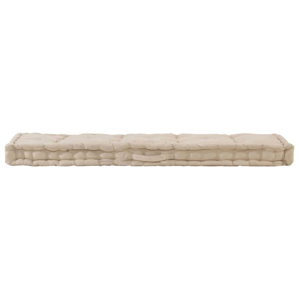 Vidaxl Pallet Floor Cushions 2 Pcs Cotton Beige Cushions & Decorative Pillows