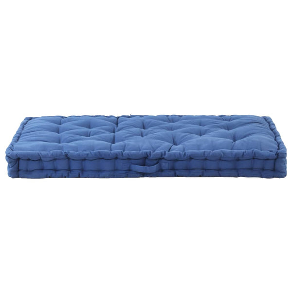 Pallet Floor Cushions 2 Pcs Cotton Light Blue Cushions & Decorative Pillows