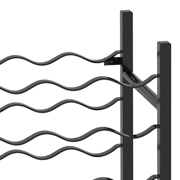 Vidaxl Wine Rack For 48 Bottles Black Metal Wine Fridges