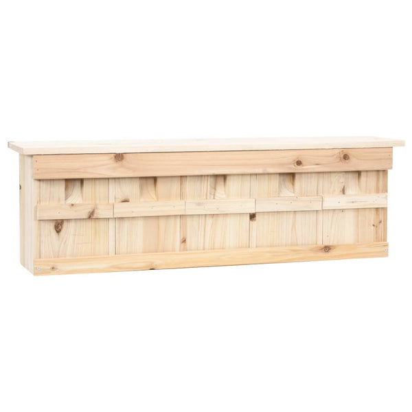 Vidaxl Sparrow House With 5 Rooms 68X15x21 Cm Firwood Bird Houses