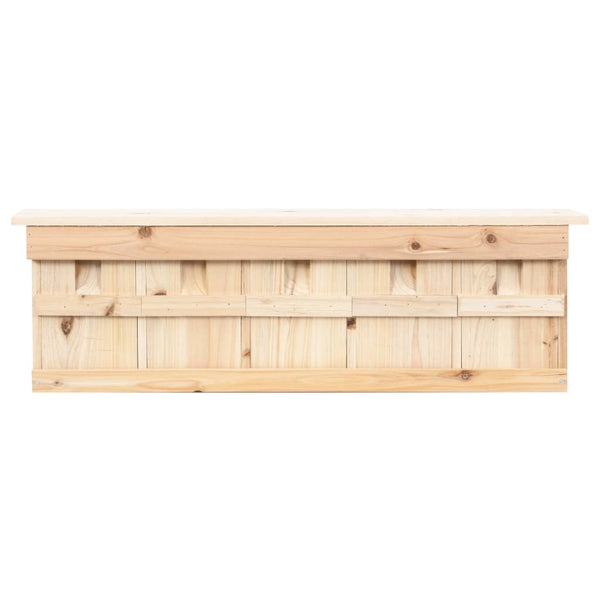 Vidaxl Sparrow House With 5 Rooms 68X15x21 Cm Firwood Bird Houses