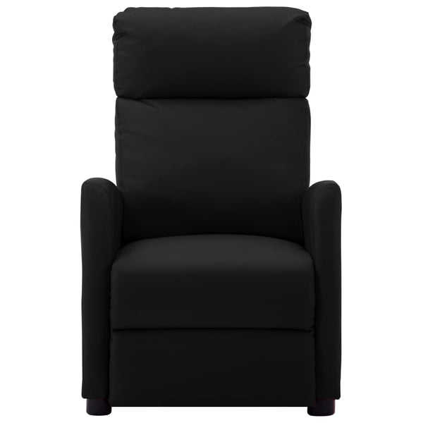 Massage Chair Black Faux Leather Electric Massage Chairs