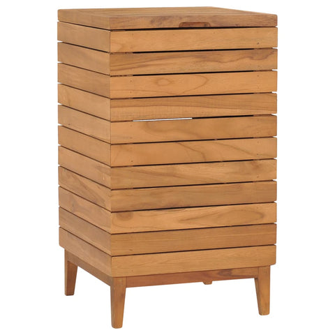 Laundry Basket 40X40x70 Cm Solid Teak Wood Laundry Baskets & Hampers
