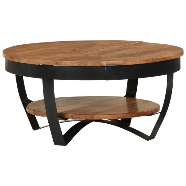 Coffee Table 65X65x32 Cm Solid Acacia Wood Coffee Tables