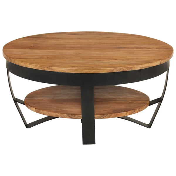 Coffee Table 65X65x32 Cm Solid Acacia Wood Coffee Tables
