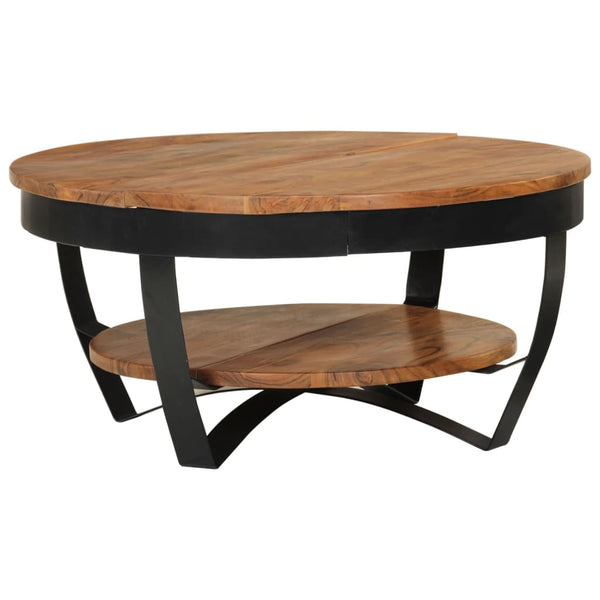 Coffee Table 65X65x32 Cm Solid Acacia Wood Coffee Tables
