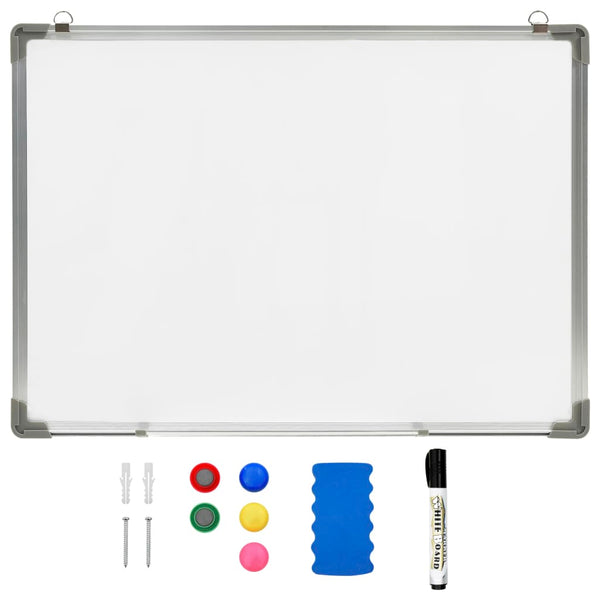 Vidaxl Magnetic Dry Erase Whiteboard 70X50 Cm Steel Whiteboards