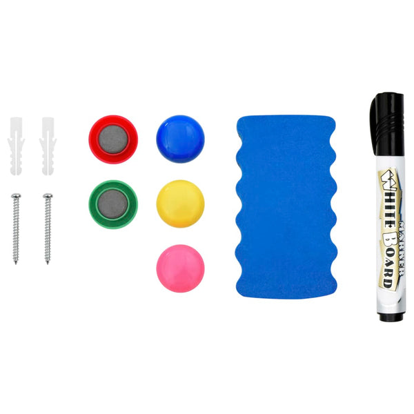 Vidaxl Magnetic Dry Erase Whiteboard 70X50 Cm Steel Whiteboards