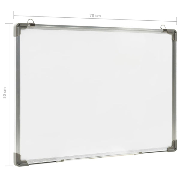 Vidaxl Magnetic Dry Erase Whiteboard 70X50 Cm Steel Whiteboards
