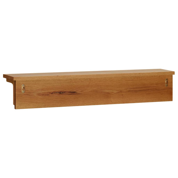 Coat Rack 90X16x16 Cm Solid Oak Wood Coat & Hat Racks