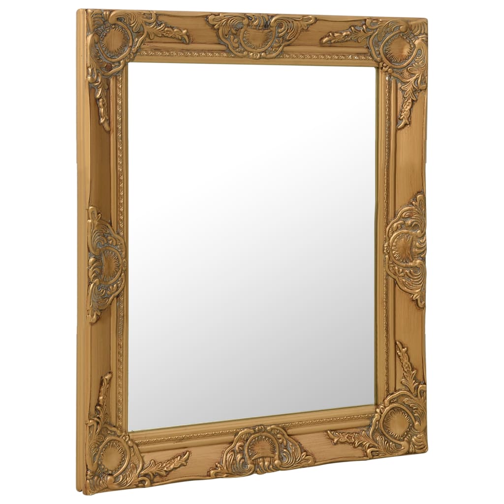 Wall Mirror Baroque Style 50X60 Cm Gold Mirrors