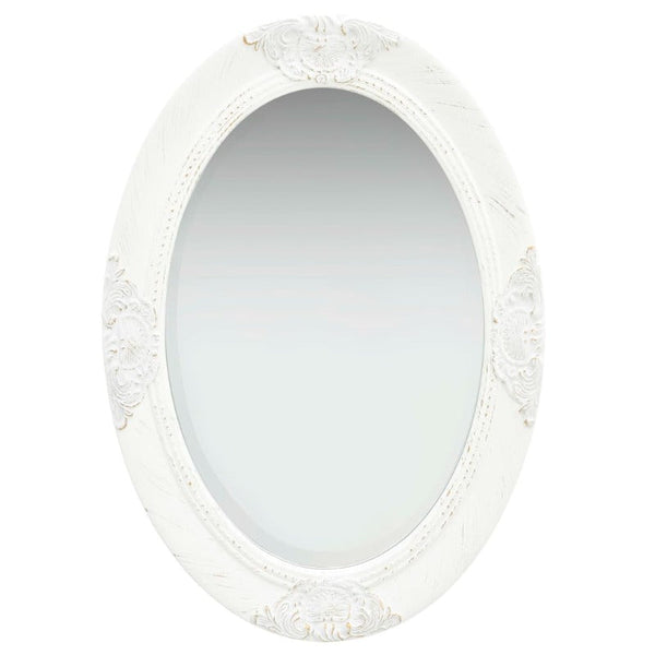 Mirrors Wall Mirror Baroque Style 50X70 Cm White