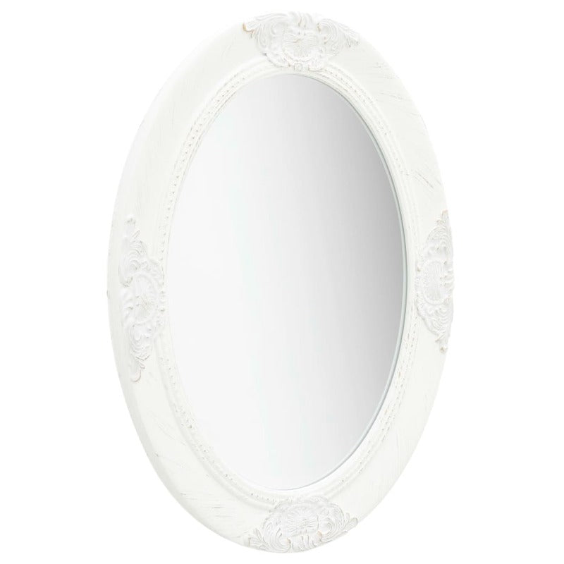 Mirrors Wall Mirror Baroque Style 50X70 Cm White