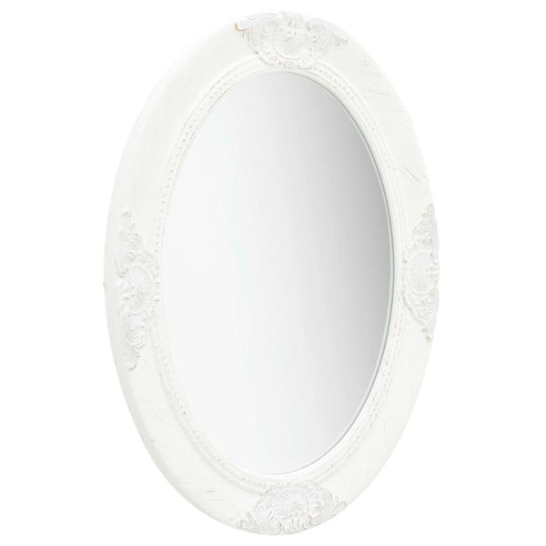 Mirrors Wall Mirror Baroque Style 50X70 Cm White