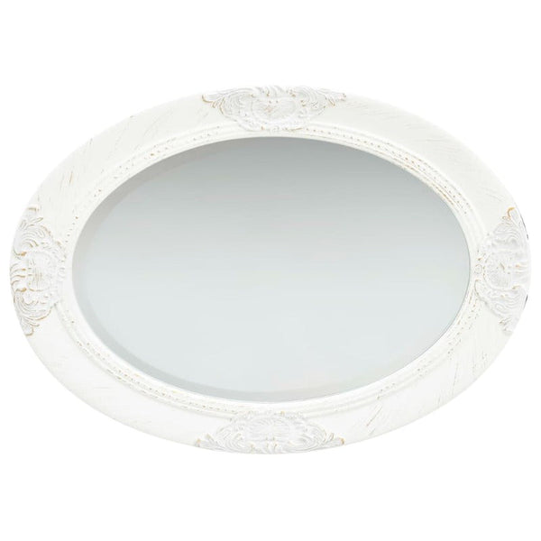 Mirrors Wall Mirror Baroque Style 50X70 Cm White