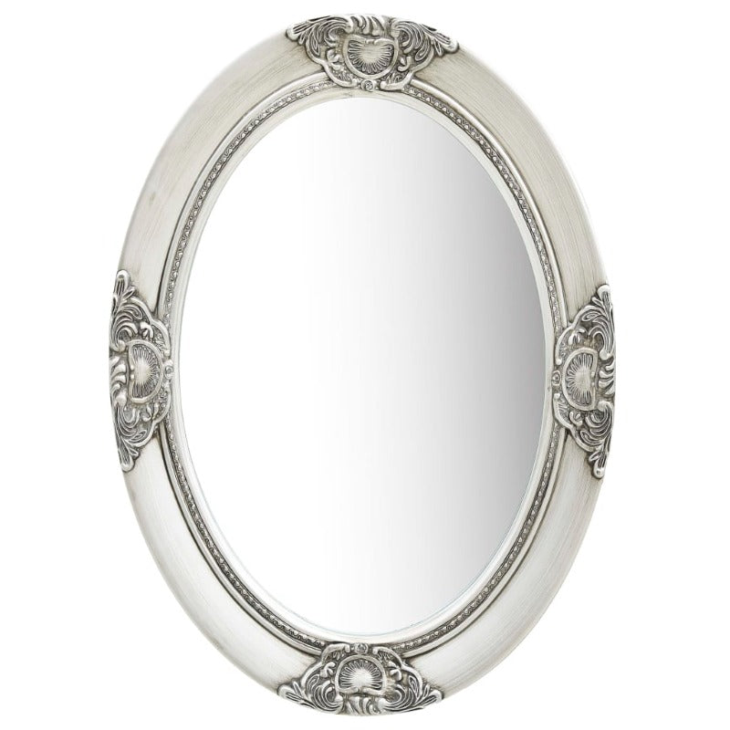 Mirrors Wall Mirror Baroque Style 50X70 Cm Silver