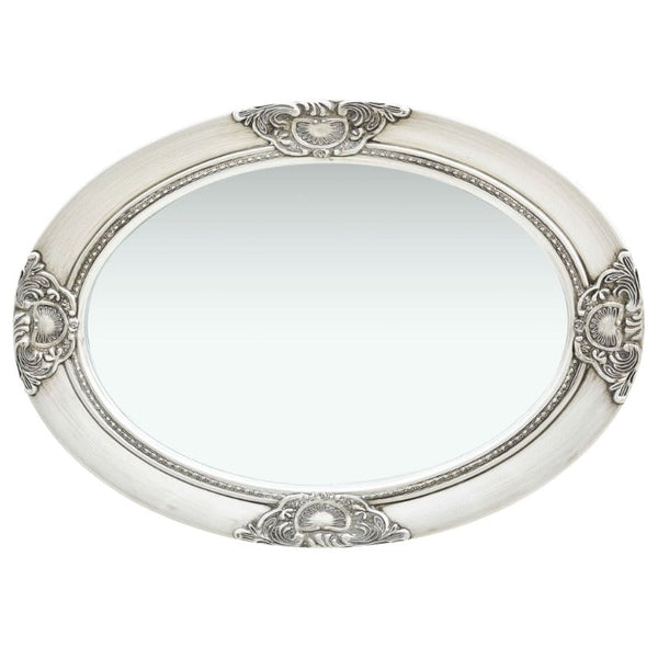 Mirrors Wall Mirror Baroque Style 50X70 Cm Silver