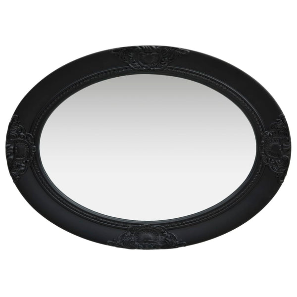 Wall Mirror Baroque Style 50X70 Cm Black Mirrors