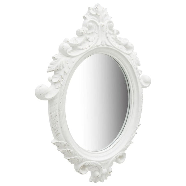 Wall Mirror Castle Style 56X76 Cm White Mirrors