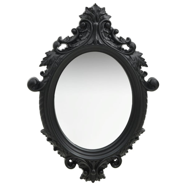 Wall Mirror Castle Style 56X76 Cm Black Mirrors