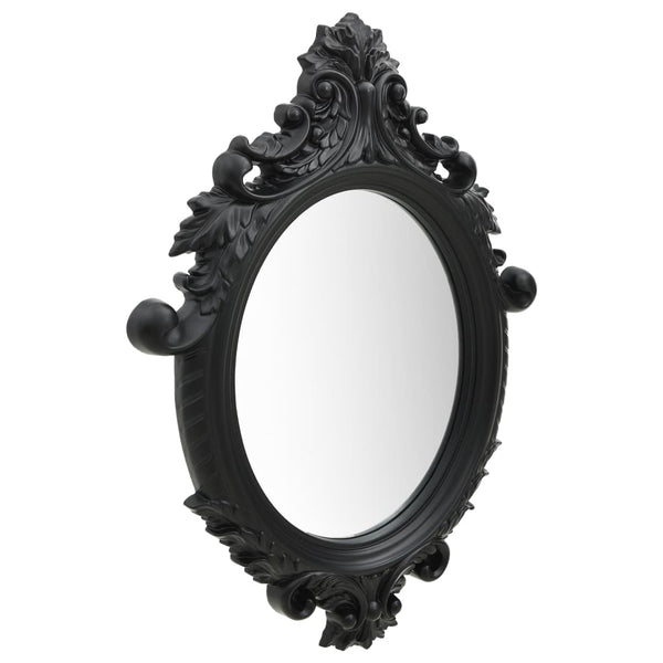 Wall Mirror Castle Style 56X76 Cm Black Mirrors