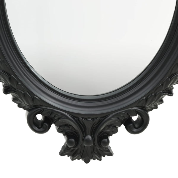 Wall Mirror Castle Style 56X76 Cm Black Mirrors