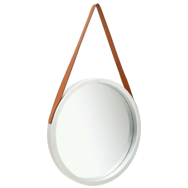 Mirrors Wall Mirror With Strap 50 Cm Silver