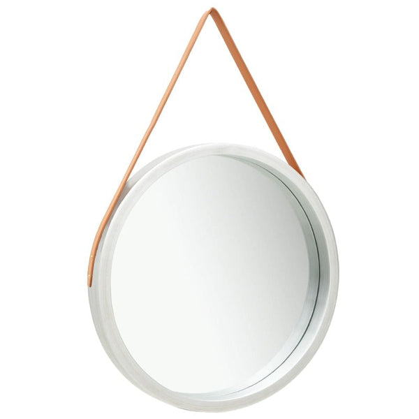 Mirrors Wall Mirror With Strap 60 Cm Silver