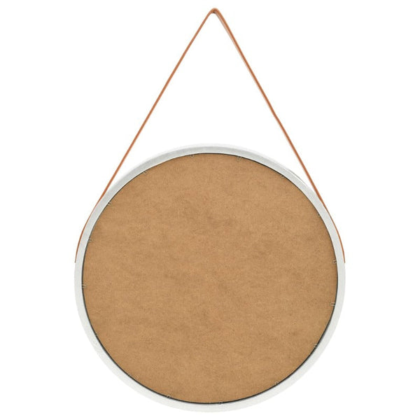 Mirrors Wall Mirror With Strap 60 Cm Silver