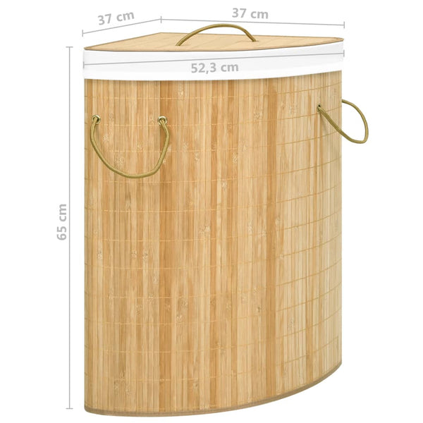 Bamboo Corner Laundry Basket 60 Laundry Baskets & Hampers