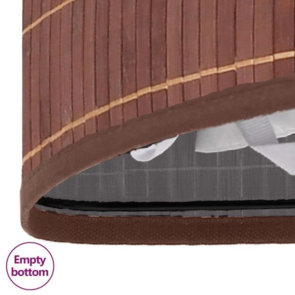 Bamboo Corner Laundry Basket Brown 60 Laundry Baskets & Hampers