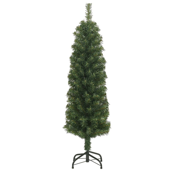 Vidaxl Slim Artificial Christmas Tree With Stand Green 150 Cm Pvc Seasonal Decorations