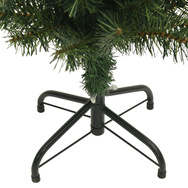 Vidaxl Slim Artificial Christmas Tree With Stand Green 150 Cm Pvc Seasonal Decorations