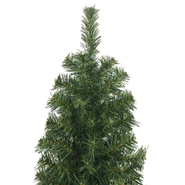 Vidaxl Slim Artificial Christmas Tree With Stand Green 240 Cm Pvc Seasonal Decorations