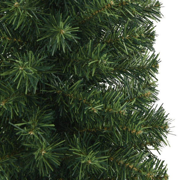 Vidaxl Slim Artificial Christmas Tree With Stand Green 240 Cm Pvc Seasonal Decorations