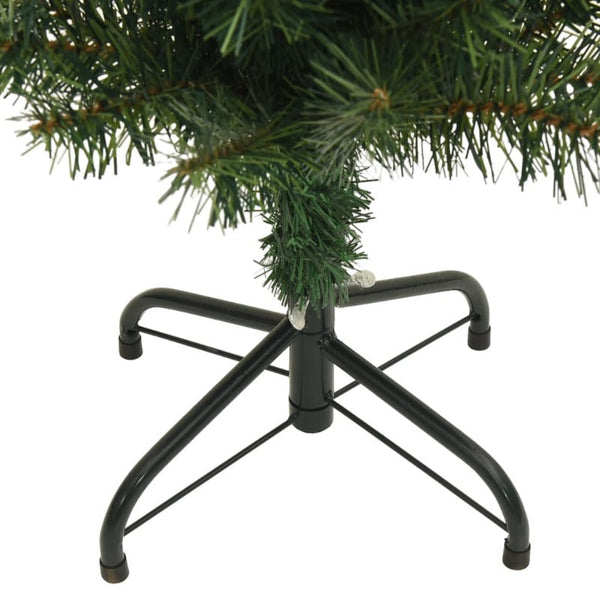 Vidaxl Slim Artificial Christmas Tree With Stand Green 240 Cm Pvc Seasonal Decorations
