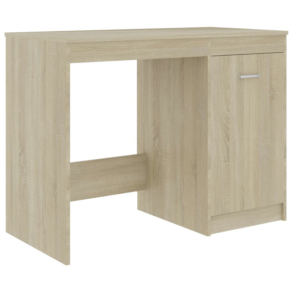 Desk Sonoma Oak 140X50x76 Cm Engineered Wood Home Office Desks