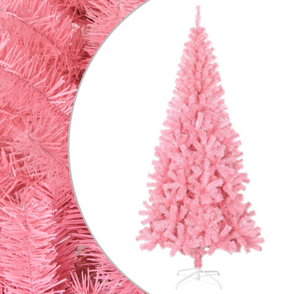 Vidaxl Artificial Christmas Tree With Stand Pink 180 Cm Pvc Seasonal Decorations