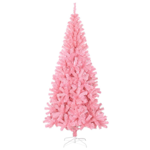 Vidaxl Artificial Christmas Tree With Stand Pink 210 Cm Pvc Seasonal Decorations