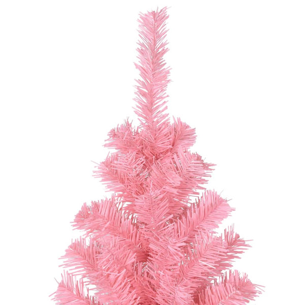 Vidaxl Artificial Christmas Tree With Stand Pink 210 Cm Pvc Seasonal Decorations