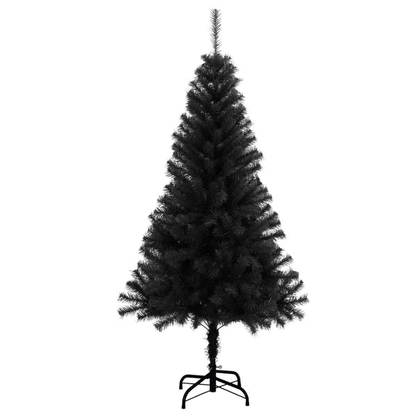 Vidaxl Artificial Christmas Tree With Stand Black 150 Cm Pvc Seasonal Decorations
