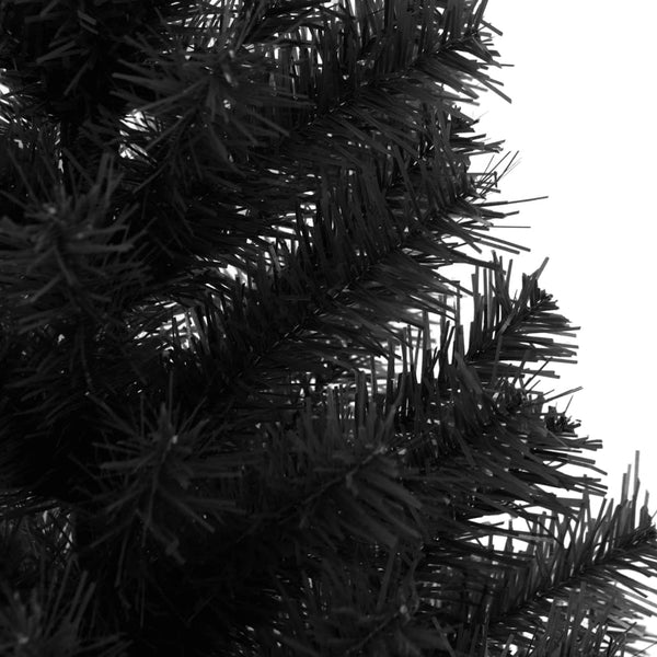 Vidaxl Artificial Christmas Tree With Stand Black 150 Cm Pvc Seasonal Decorations