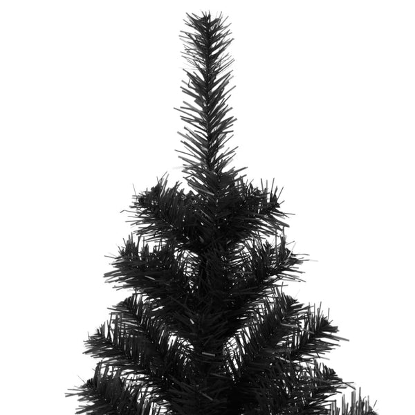 Vidaxl Artificial Christmas Tree With Stand Black 210 Cm Pvc Seasonal Decorations