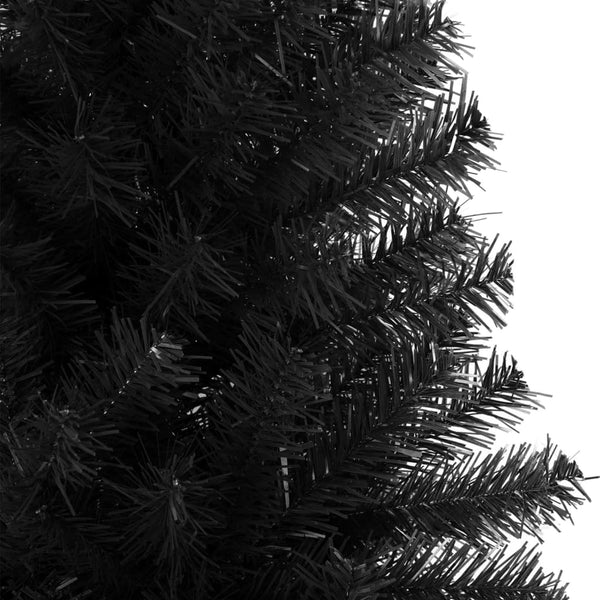 Vidaxl Artificial Christmas Tree With Stand Black 210 Cm Pvc Seasonal Decorations