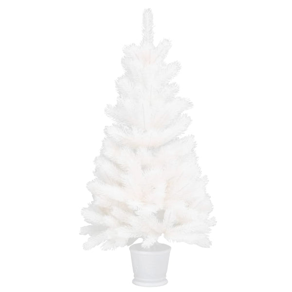 Artificial Christmas Tree Lifelike Needles White 90 Cm Seasonal Decorations