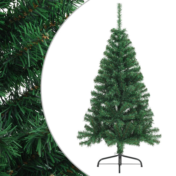 Vidaxl Artificial Half Christmas Tree With Stand Green 150 Cm Pvc Seasonal Decorations